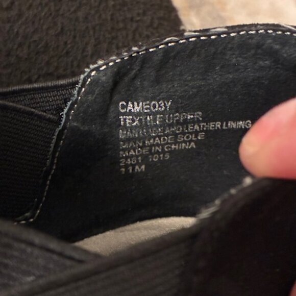 Nine West Women's Cameo3Y Black Faux Suede 3.5" heel Booties Dressy Size 11 - Picture 9 of 14